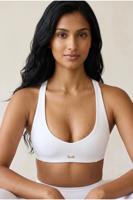The Cross Sculpt Bra White