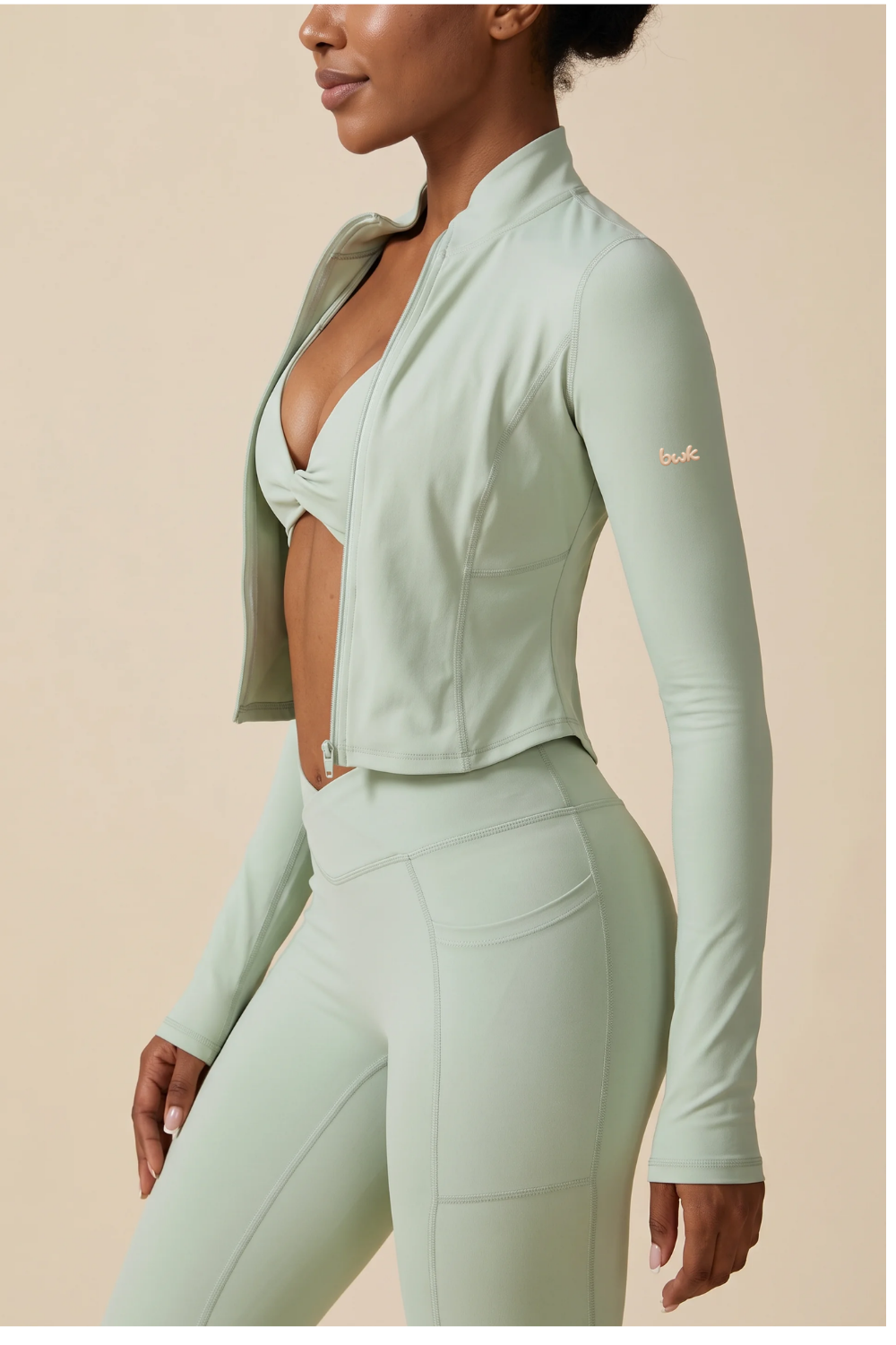 The Light Green Form Zip