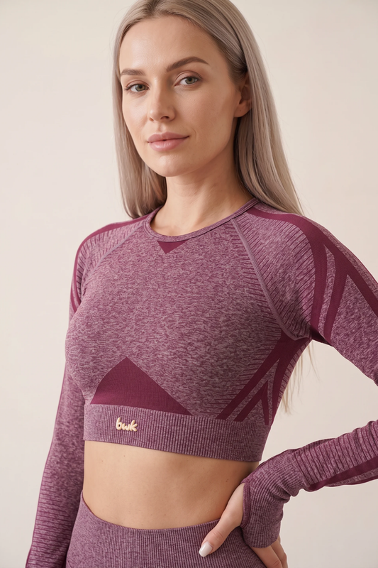 The Long-Sleeve Top Burgundy