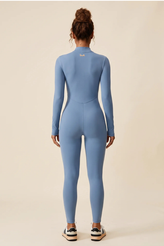 The Sculpt Zip Onesie Light Blue