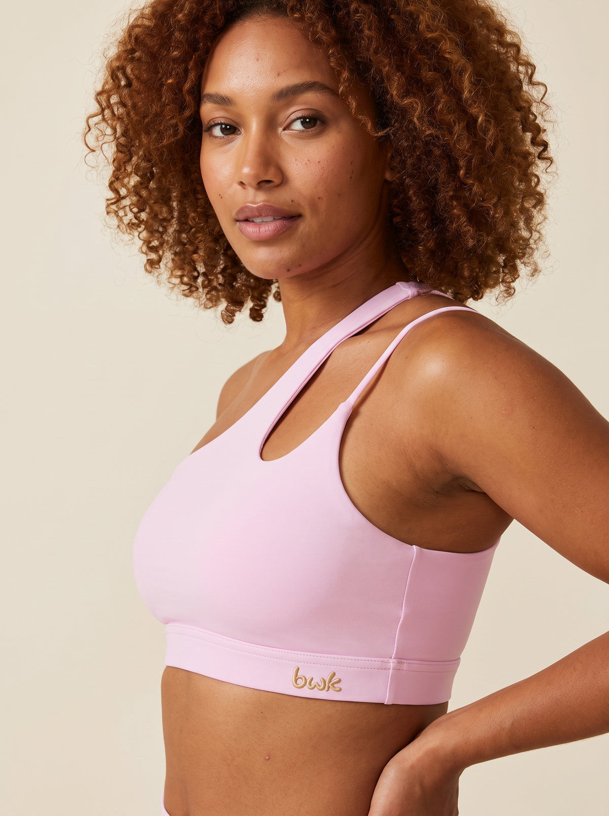 The One Shoulder Top Pink