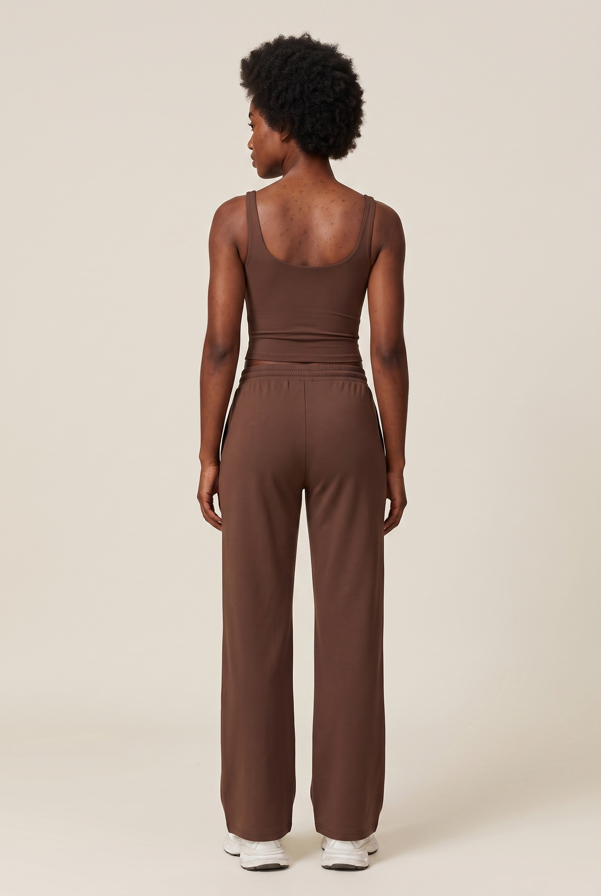 Top & Pants Set Brown