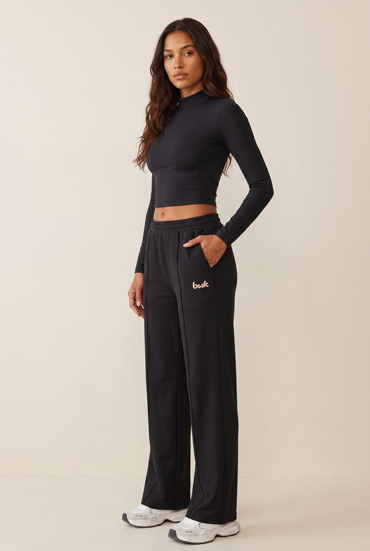 Top & Pants Set Black