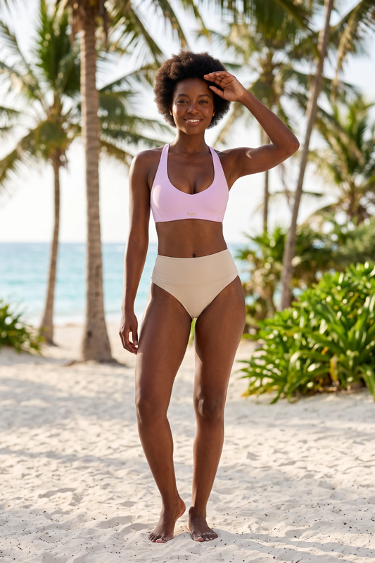 The Cross Sculpt Bra Pink