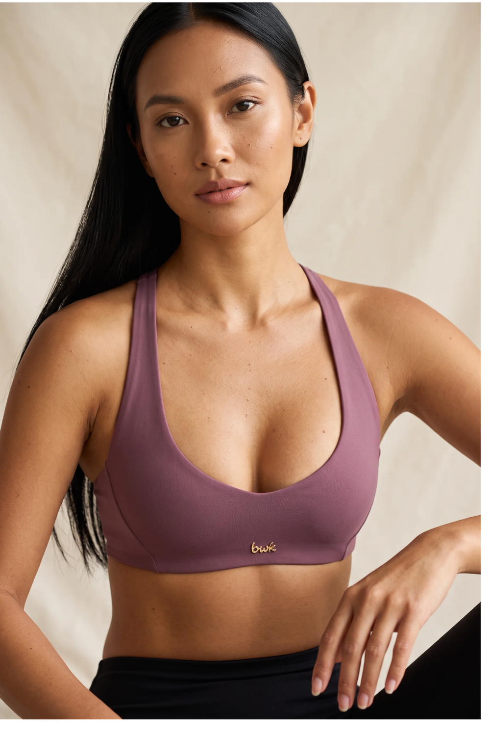 The Cross Sculpt Bra Mauve