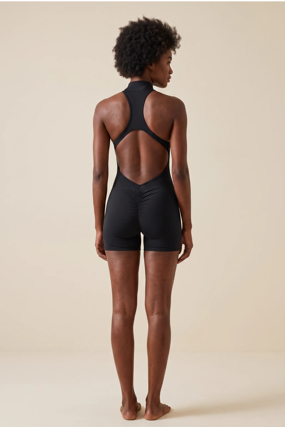 The V-Line Onesie Black