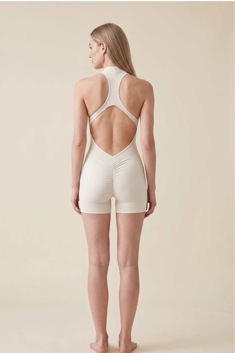 The V-Line Onesie Cream