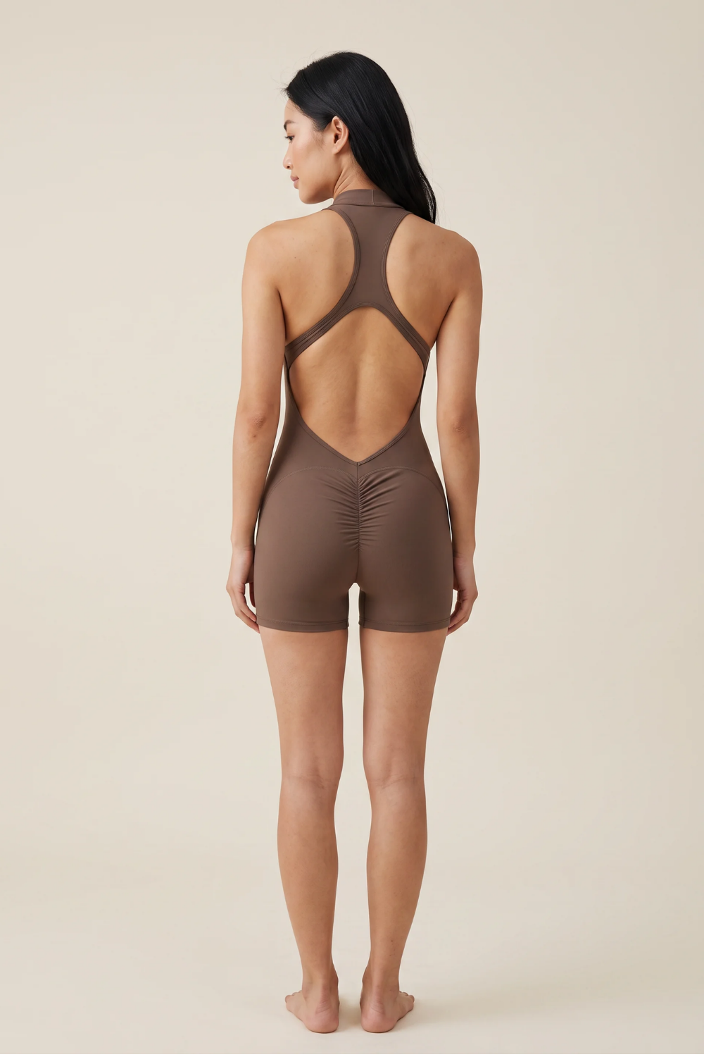 The V-Line Onesie Brown