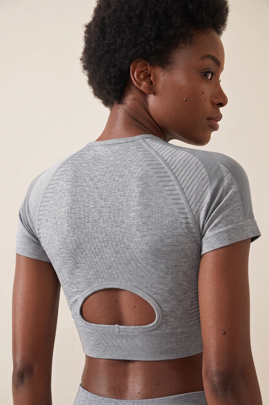 The Crop Top Grey