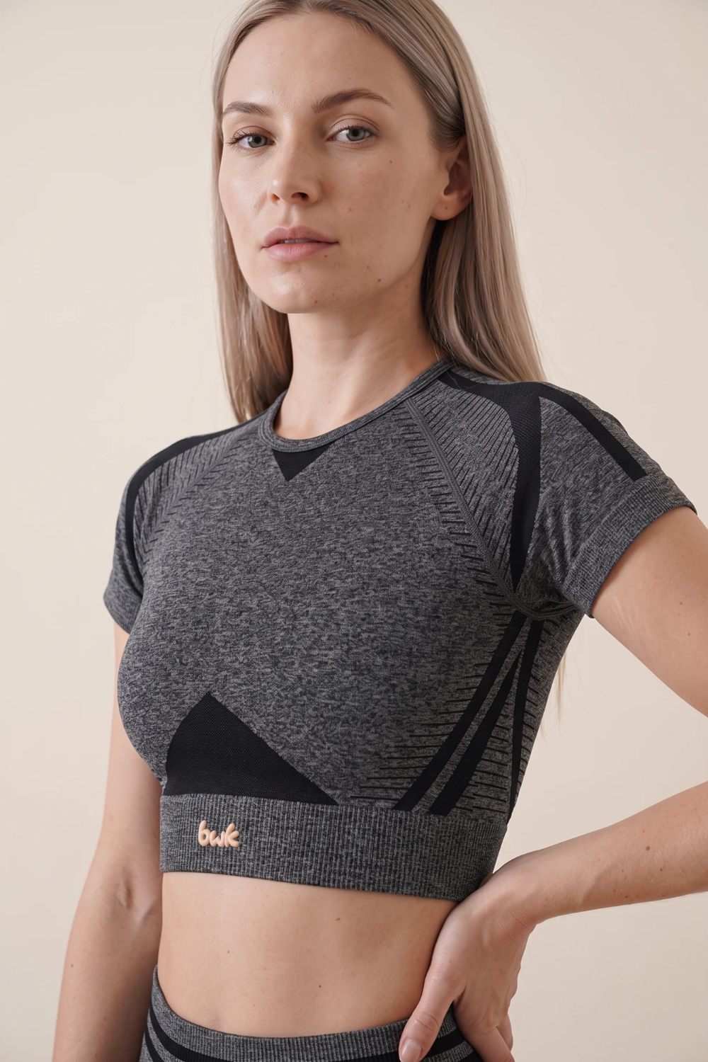 The Crop Top Charcoal