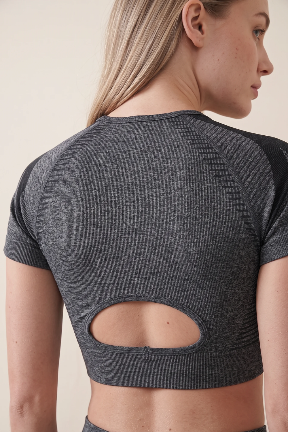 The Crop Top Charcoal