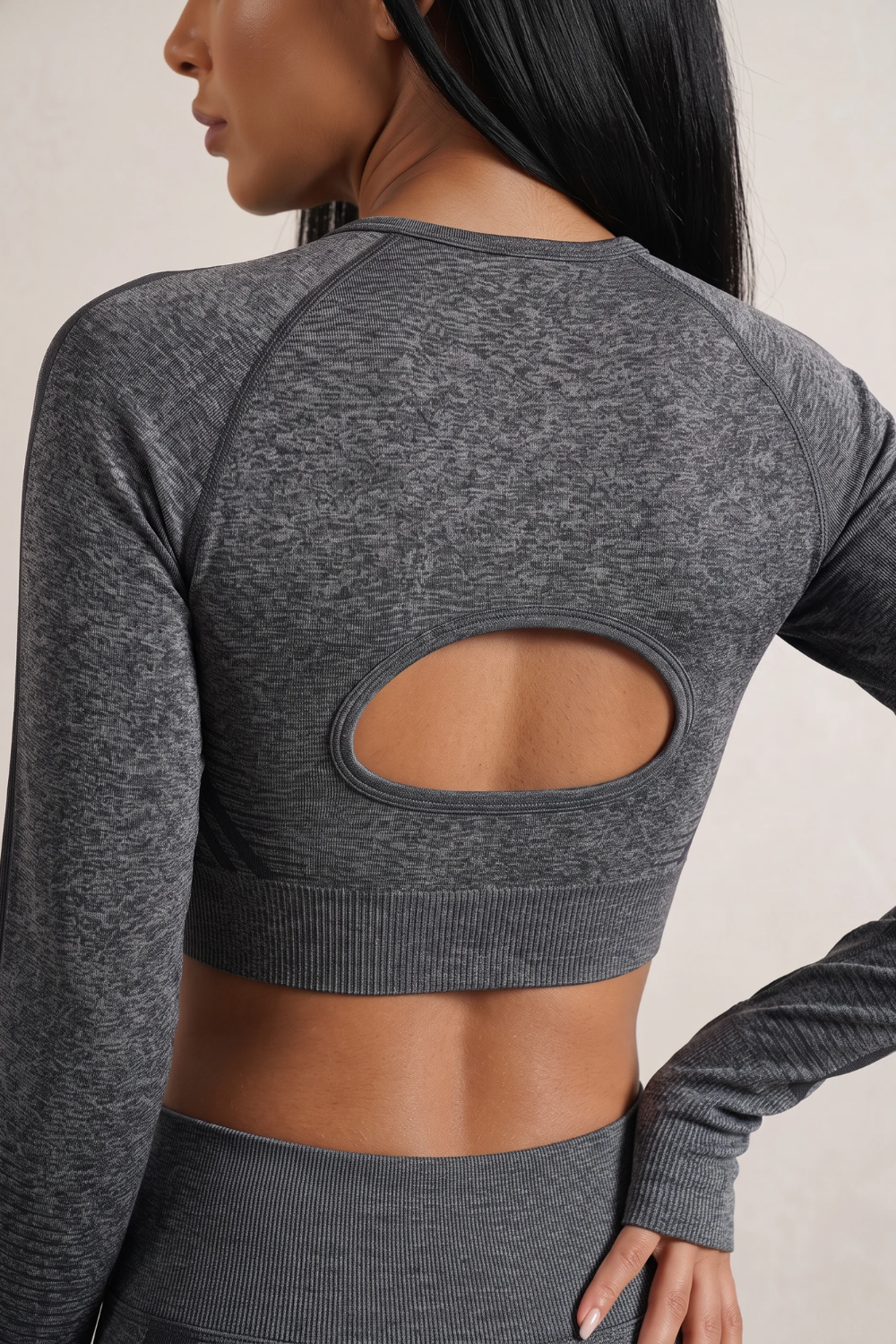The Long-Sleeve Top Charcoal