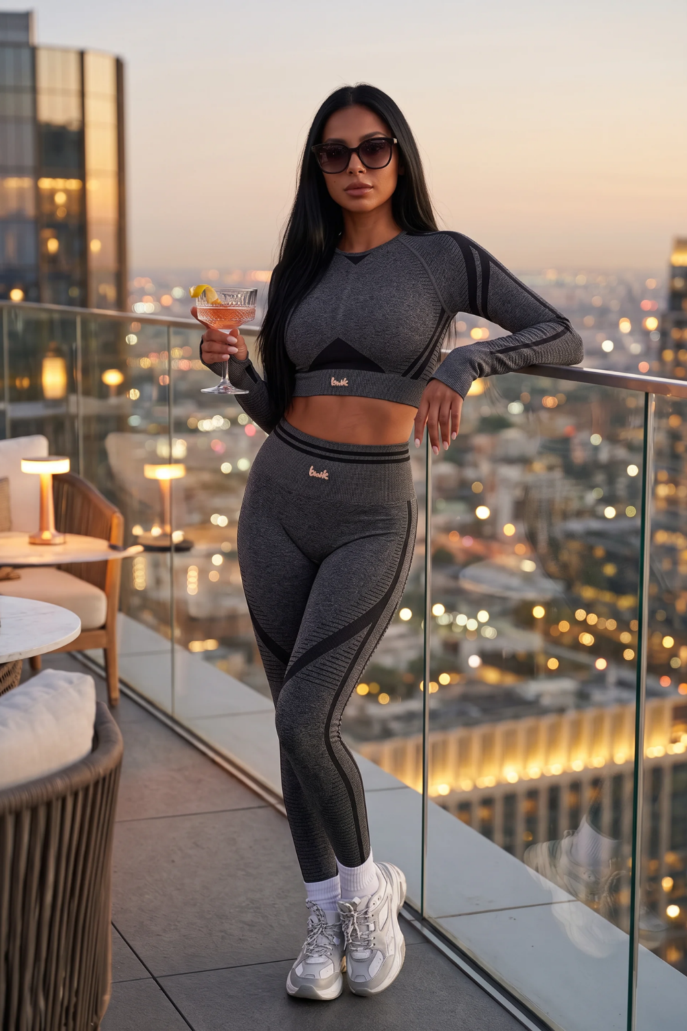 The Long-Sleeve Top Charcoal