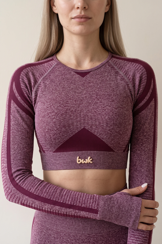 The Long-Sleeve Top Burgundy