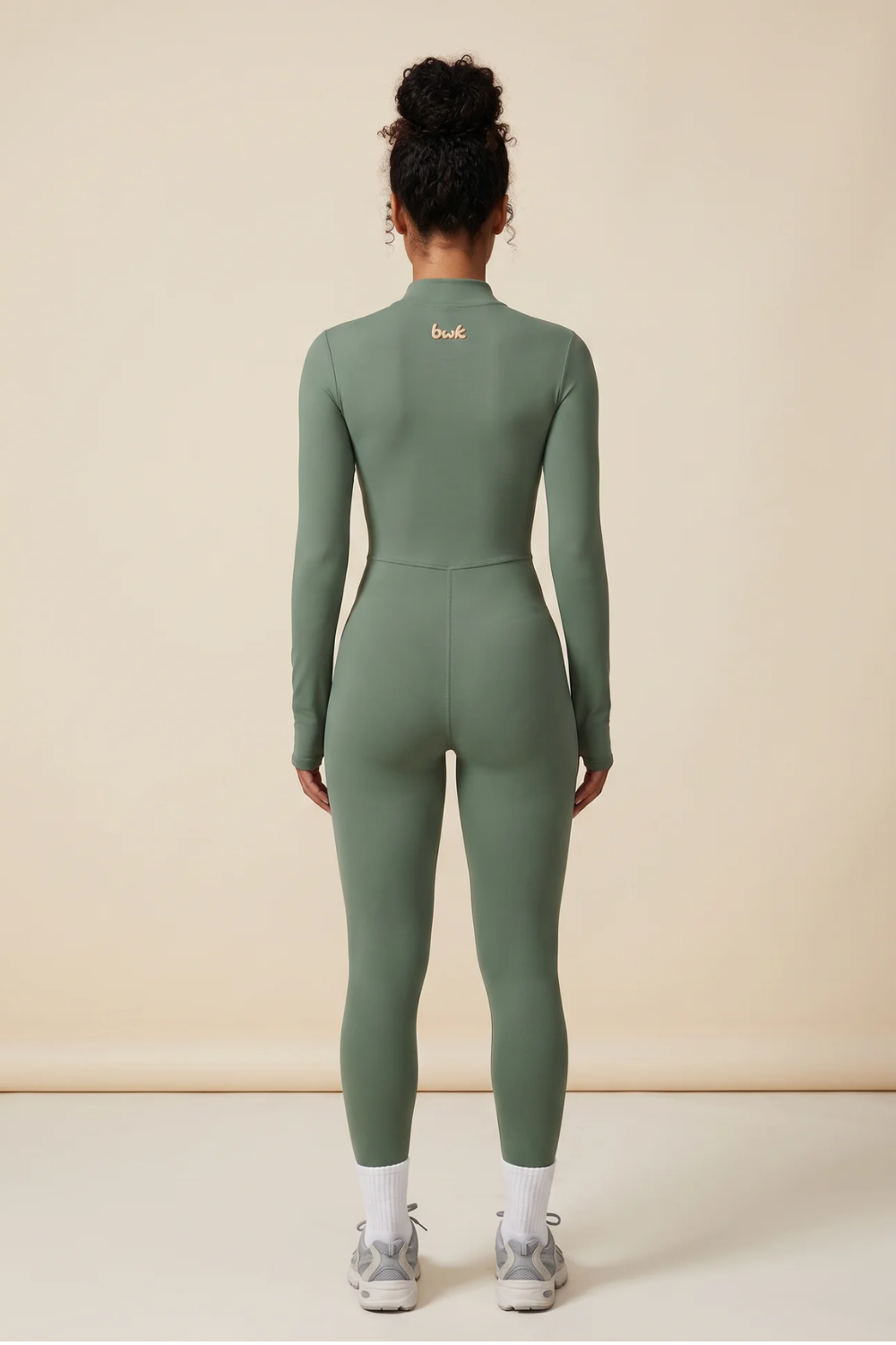 The Sculpt Zip Onesie Dune Grass