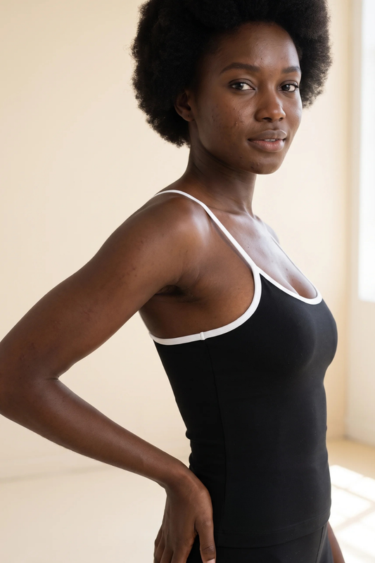 The Strappy Tank Black