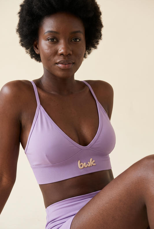 Fitted Active Top Purple