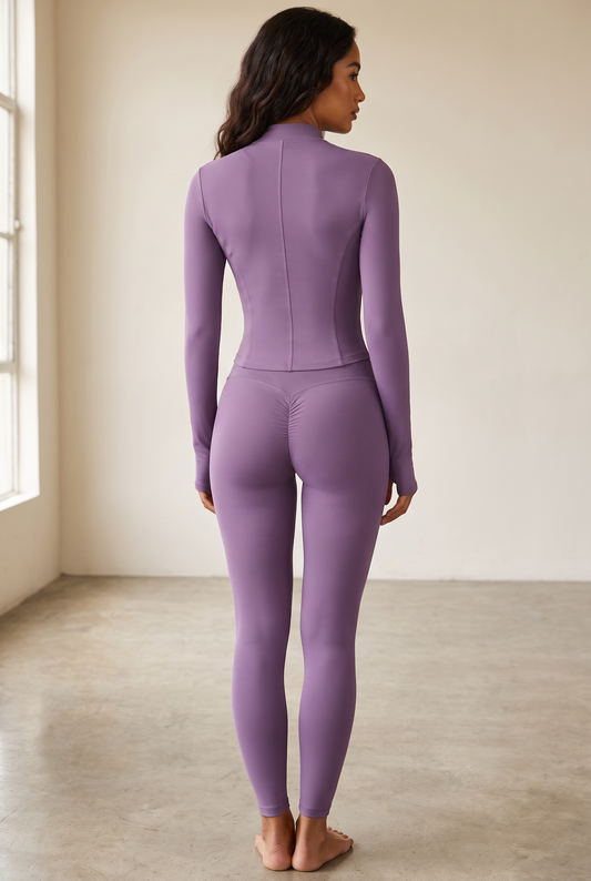 Zip-Up Active Jacket Purple
