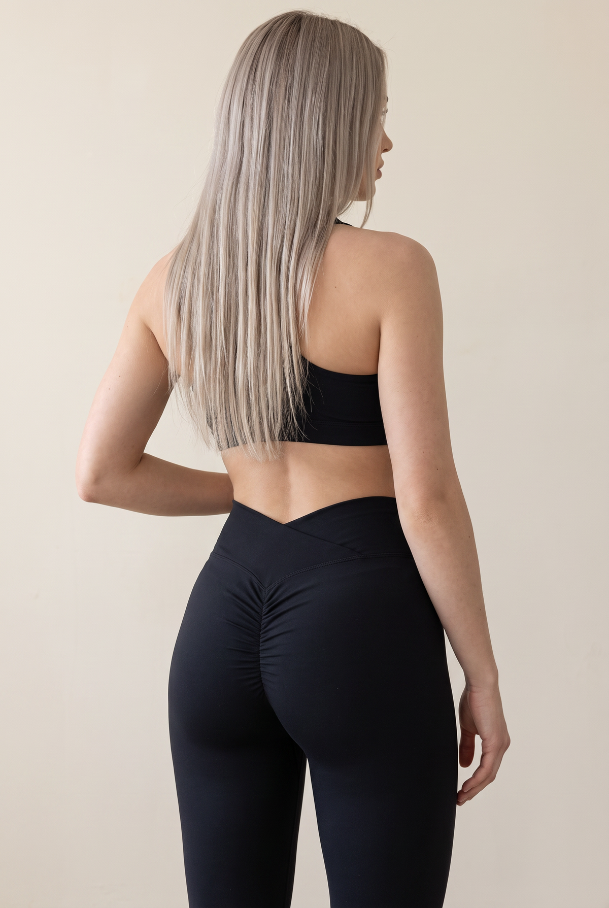 High-Waist Active Leggings Black